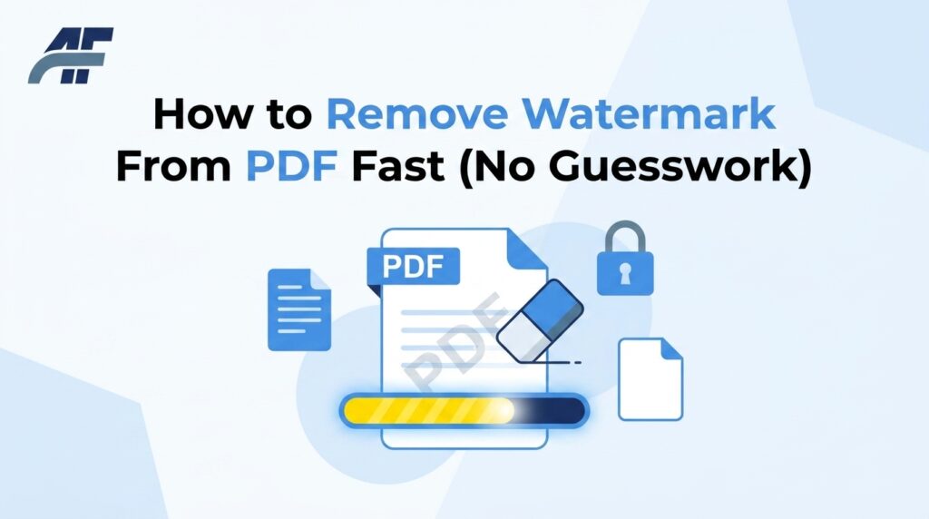 How to Remove Watermark From PDF Fast (No Guesswork)